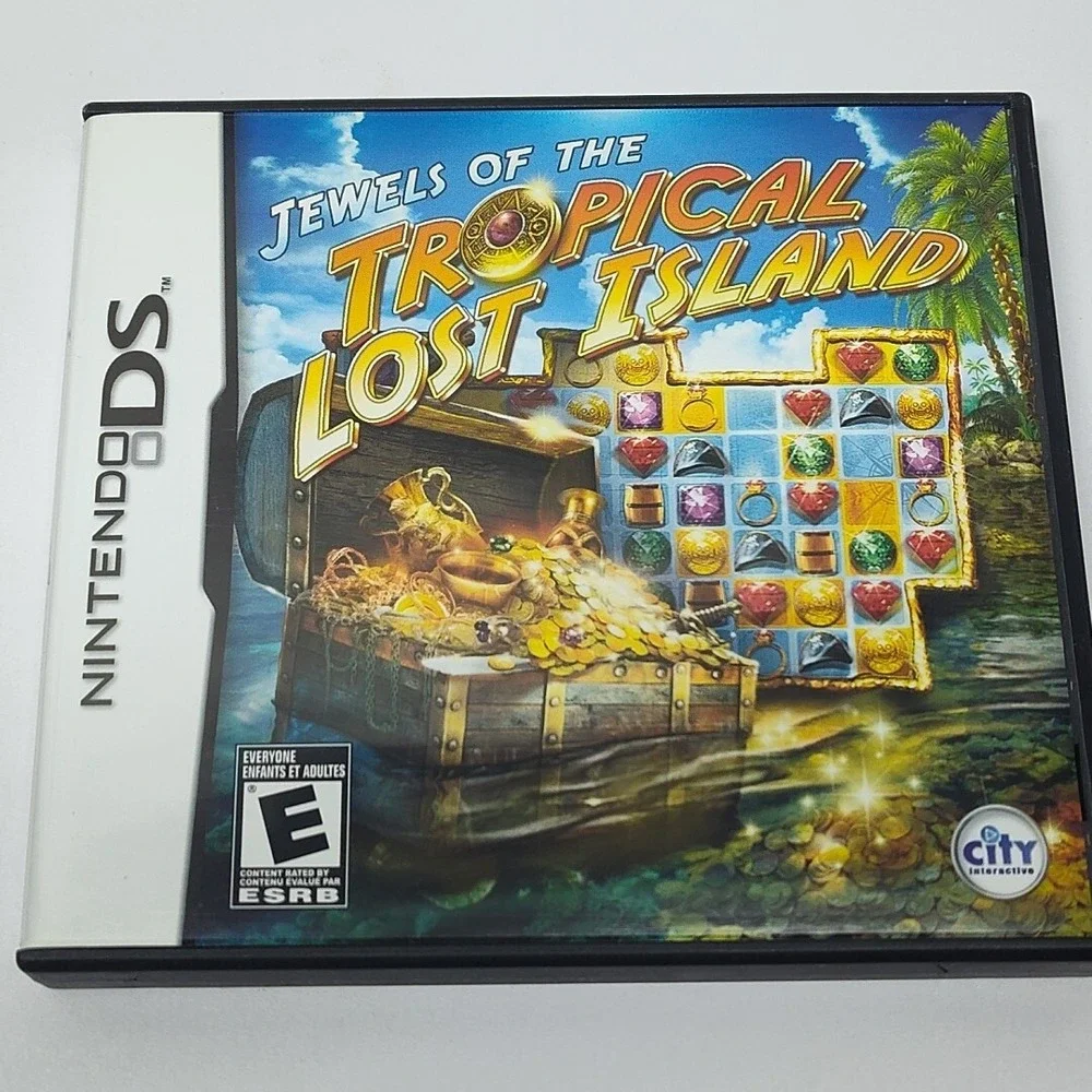 Jewels Of The Tropical Lost Island nintendo ds game Complete In Box Tested